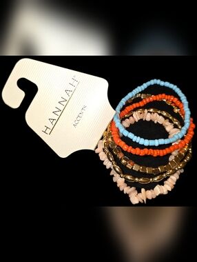 Multicolor Beaded Stretch Bracelet Set